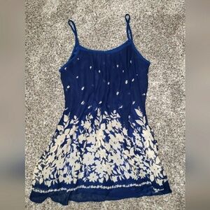 NWT Laksmi Navy Dress with Floral Accents